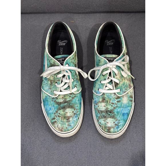 Nike Zoom Stefan Janoski Shoes Men’s Sz 11 PR QS Turbo Green Tie Dye Skater Rare main image 6